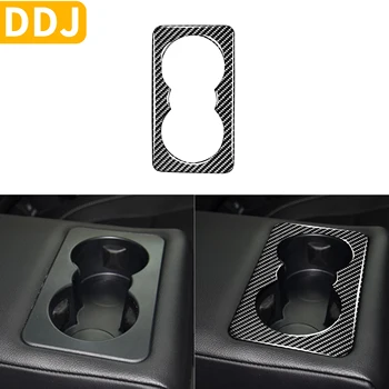 

For Jaguar F-PACE XE XF X761 X760 X260 Accessories Carbon Fiber Back Row Seat Cupholder Center Panel Decoration Interior Sticker