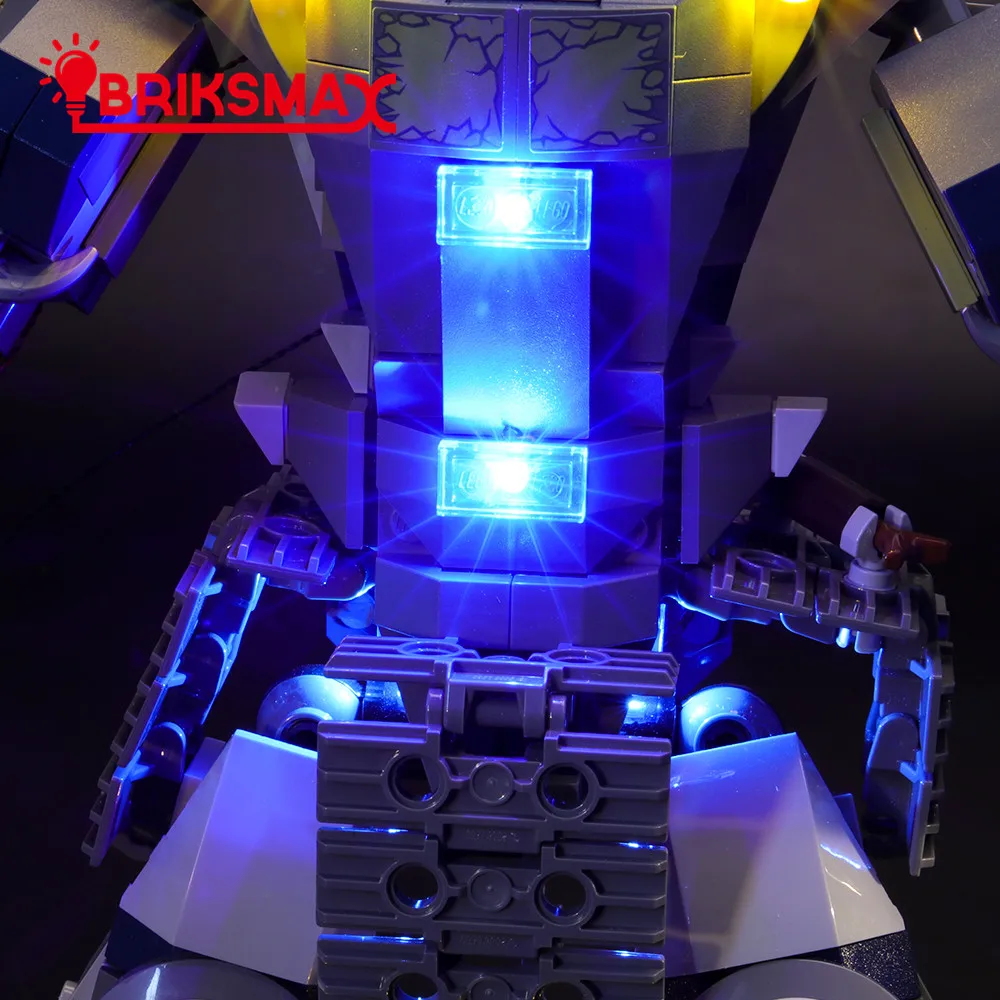 BriksMax светодиодный светильник комплект для 70658 Ninja GO Oni Titan строительные блоки светильник ing набор(не включает модель