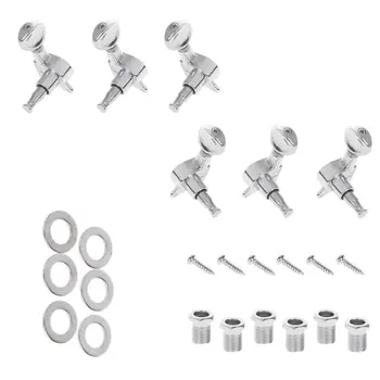 

6 Pcs Guitar String Tuning Peg Tuner Machine Heads 3R3L Guitar Parts Replacement