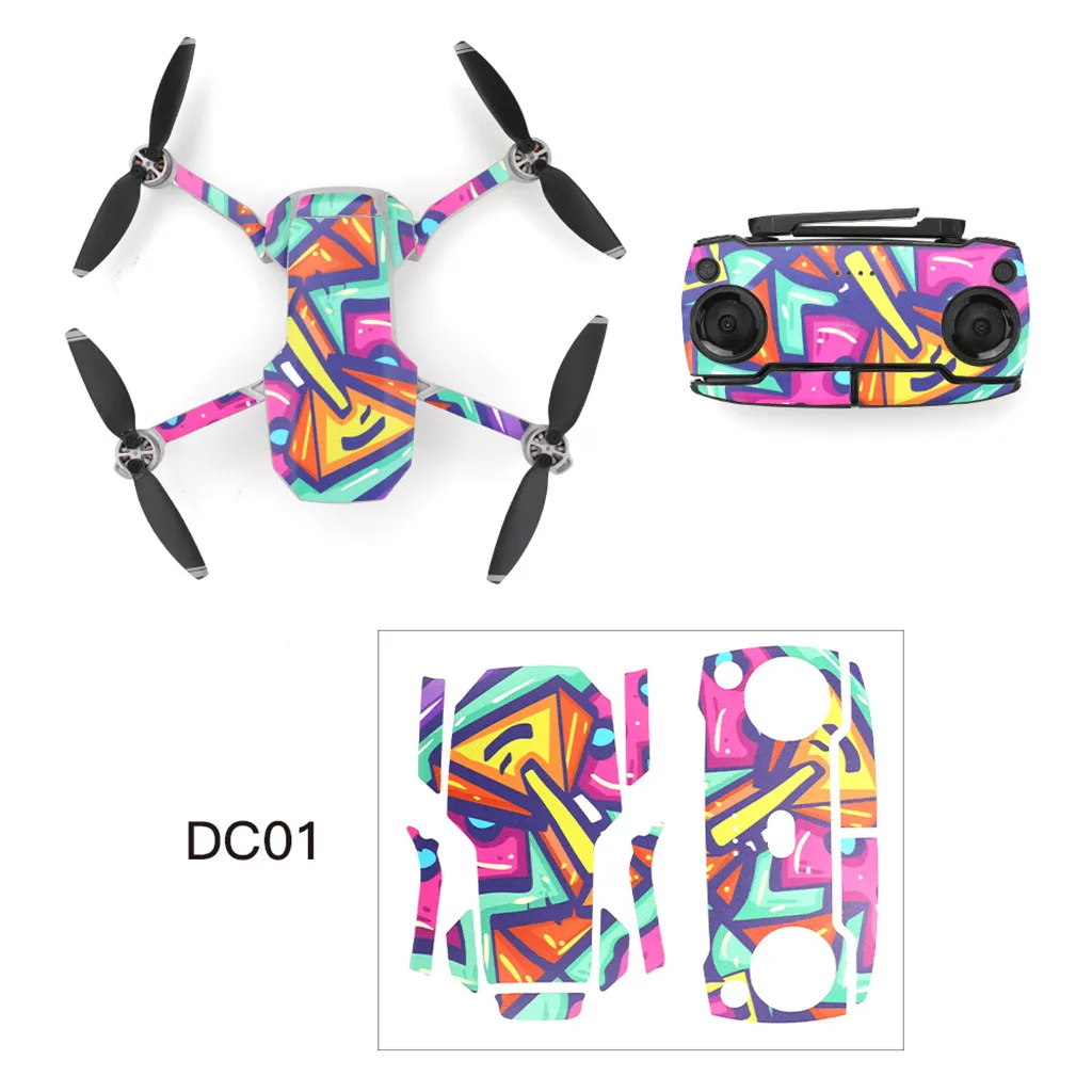 Модный дизайн наклейки Наклейка кожный чехол протектор для DJI MAVIC Mini RC Дрон персонализированные стильные водонепроницаемые наклейки