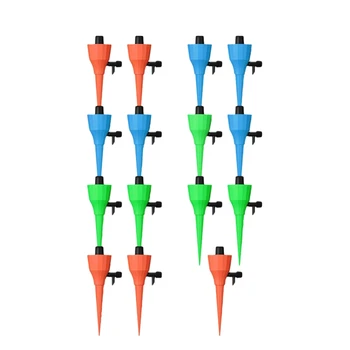 

15Pcs Automatic Watering Self Waterer Irrigation Drippers Plant Watering Drip System with Adjustable Slow Release Valve for Outd