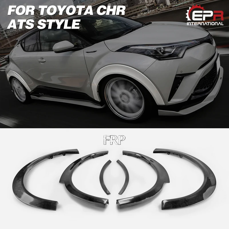 Для Toyota 2017 на C-HR ATS стиль стекловолокно широкий крыло набор (10 мм шире и 15