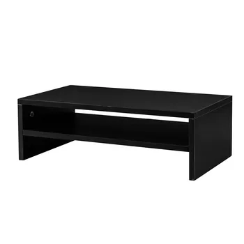 

Black Desktop Monitor Stand LCD TV Laptop Rack Computer Screen Riser Shelf Office Desk Tool storage shelf
