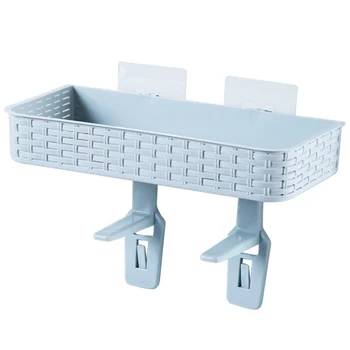 

2020Hot Bathroom Shelf Wall Rack With 2 Suckers Plastic Shower Caddy Organizer Holder Tray With Suction Cups Lotion Storage