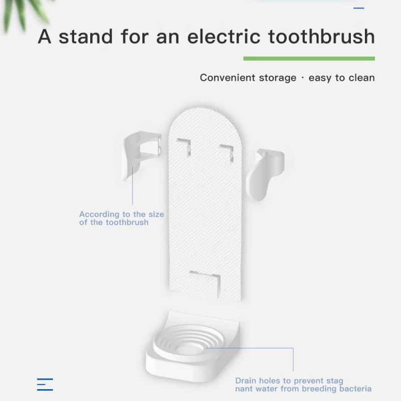 Electric Toothbrush Holder Traceless Rack Wall-Mounted Toothbrush Base Adapt Holder Bathroom Accessories toothbrush holder
