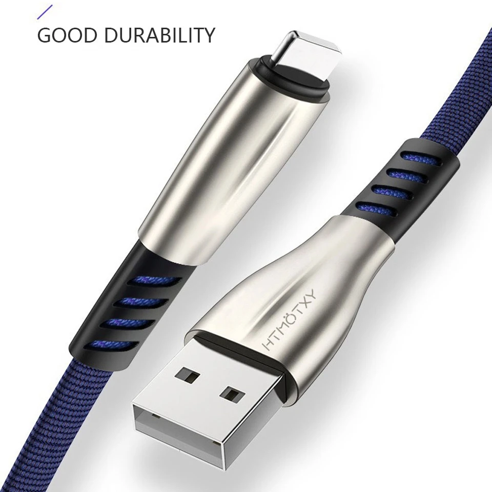 

For iPhone X XR XS MAX 5 5S 6 S 6S 7 8 Plus iPad USB fast charging Data line Weaving cable GOOD durability For iphone charger 3A