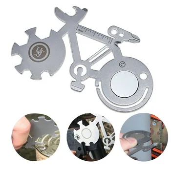 

E122 Multifunctional Tool Card Bicycle Modeling Tool Card Bicycle Shaped Repair Tools Bicycle Repair Wrench Repair hot sale