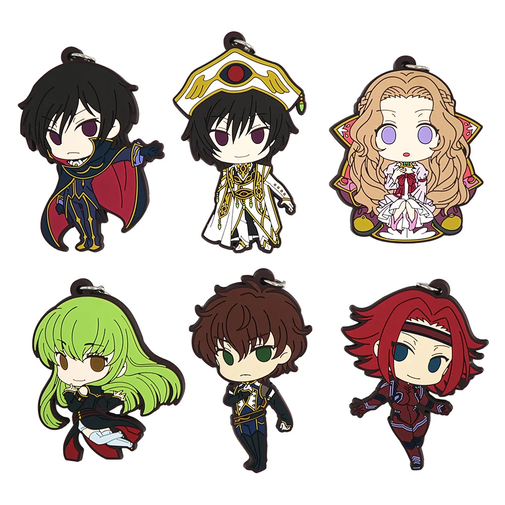 Брелок для ключей Lelouch C.C. Резиновый брелок Kallen Nunnally Vi Британия | Украшения и