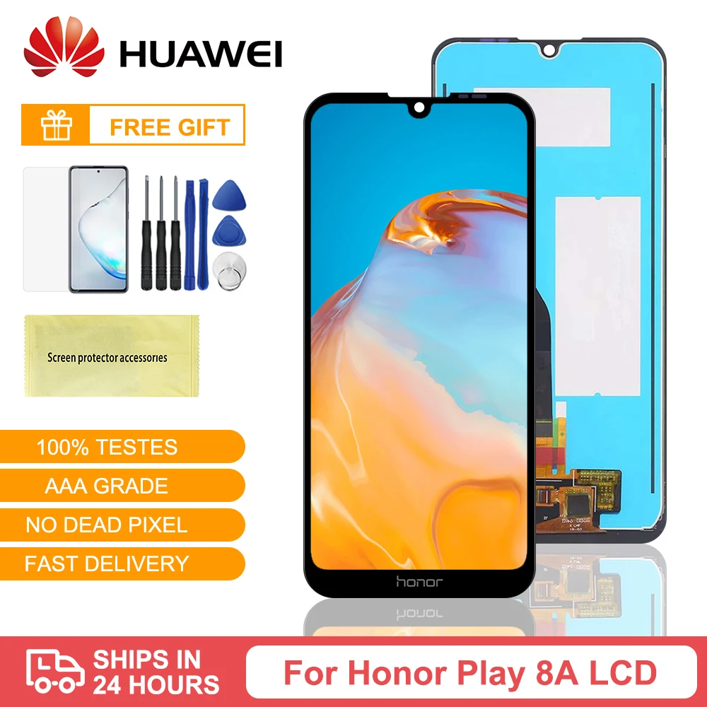 Оригинальный 6 09 &quotдля Huawei Honor 8A ЖК-дисплей сенсорный экран дигитайзер для Play