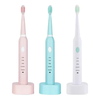 

Waterproof Sonic Vibration Toothbrush 5 Cleaning Modes Charging Toothbrush Oral Hygiene Tooth Cleaning-i