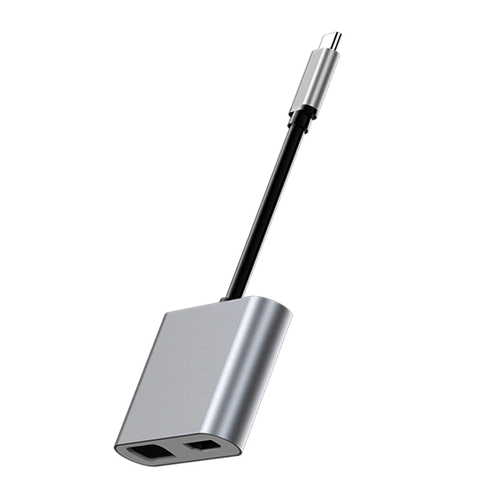 4-в-1 Тип с разъемами типа C и HDMI VGA Аудио Видео адаптер HD адаптер для преобразования