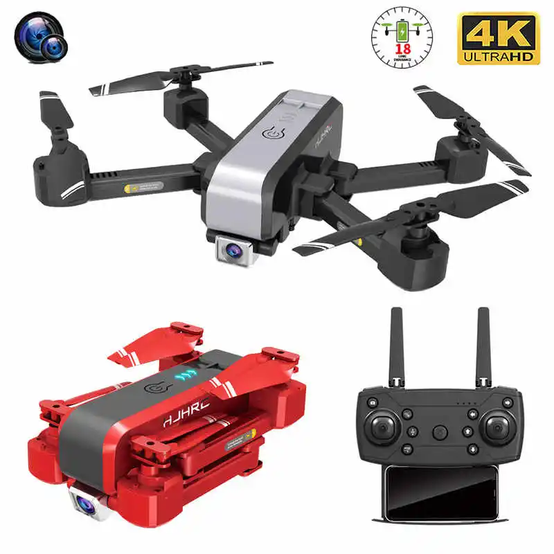 

HJ96 2020 New RC Drone 4K HD Dual Lens Professional Aerial Photography Helicopter Gravity Sensing Foldable Quadcopter Kid's Gift