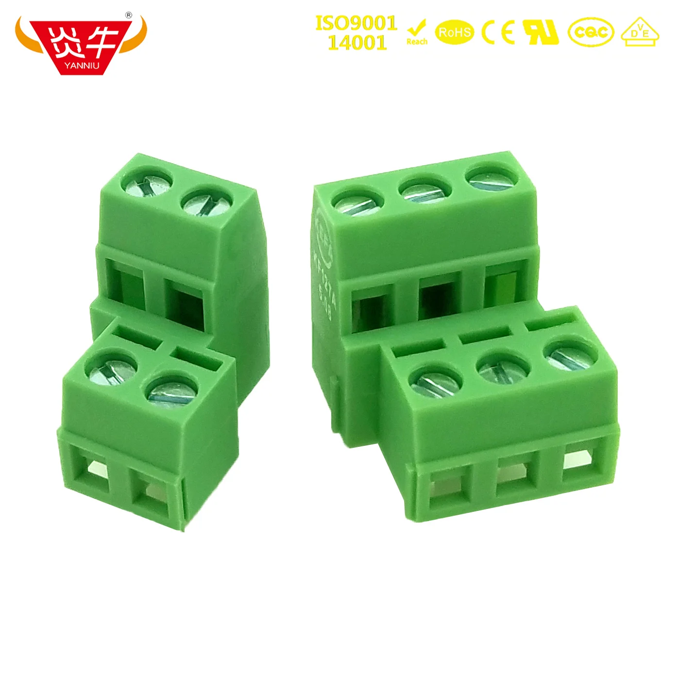 KF127A KF127B 5 08 2P 3P двухрядные Винтовые клеммные колодки KF127HL DG127A мм 2-контактный