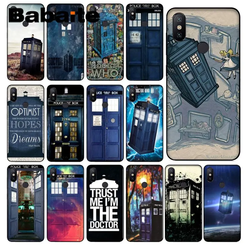 Мягкий чехол для телефона Doctor Who tardis box с пользовательским Фото redmi 7 5plus 5A 6pro 4X note5A
