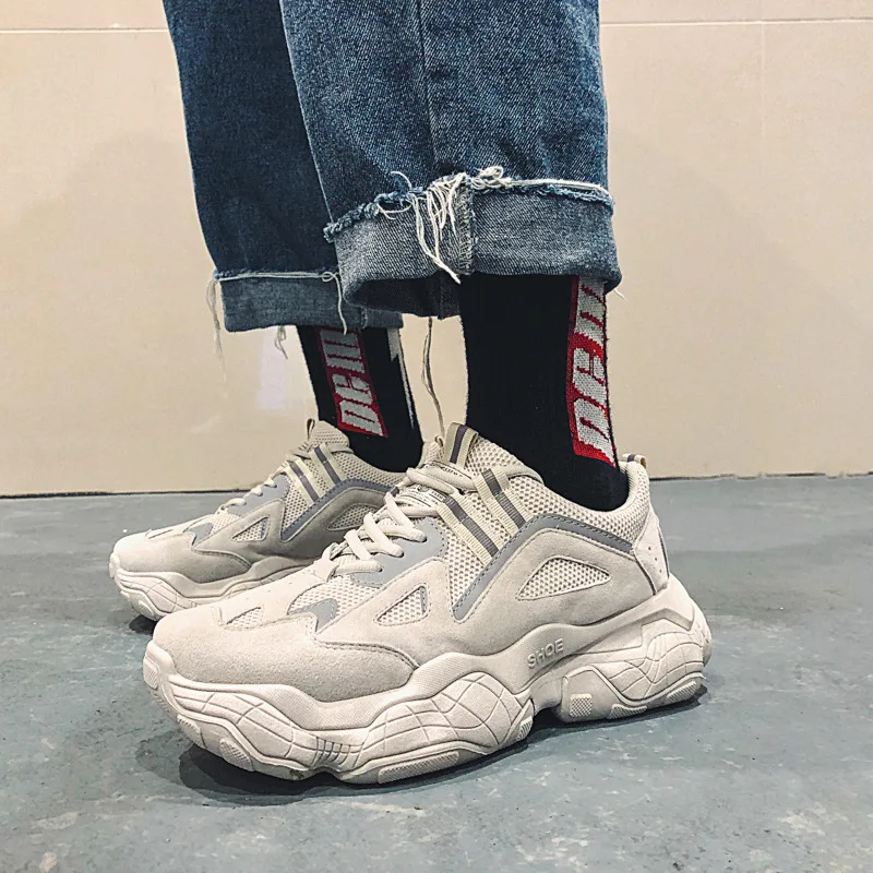 

Marderee Free Shipping 2020 Autumn Male Shoe Dad Shoe Trend Reflect Light Sneakers Schoolboy Casual Shoes Zapatos