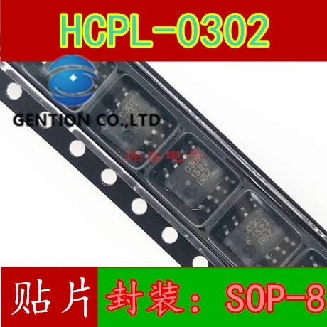 

10 шт., оригинальный патч HCPL-0302-v, 302 в HP302 SOP8 HCPL302 HCPL-0302, световая муфта на складе, 100% новый и оригинальный