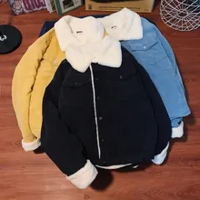 Зимняя Вельветовая утолщенная Вельветовая куртка, Свободное пальто для мужчин, Свободное пальто, теплая хлопковая стеганая одежда