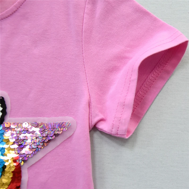 Комплект одежды для девочек с единорогом, радужные юбки-пачки, юбка-пачка, толстовка, рубашки, одежда с лошадями, детский спортивный костюм, футболка с блестками