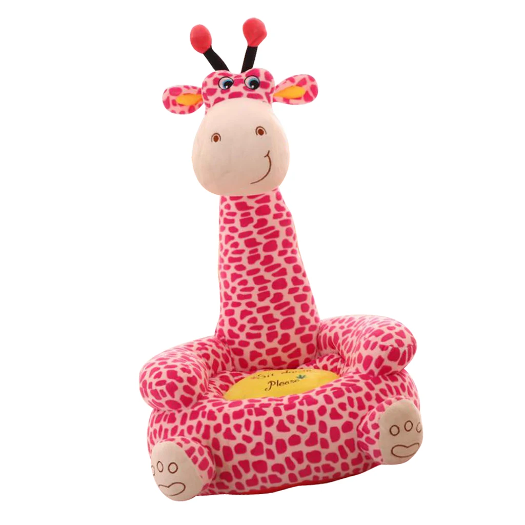 Cartoon Animal Kids Seat Sofa Cover Baby Chair Bean Bag Giraffe Children Armchair Children Seat Sofa Cover Kids Sofa