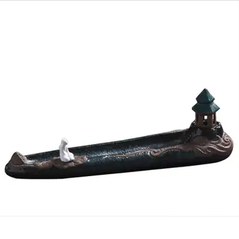 

ceramics incense burner LED lights Home Zen Decoration Incense holder Crafts Incense Base Aromatherapy furnace