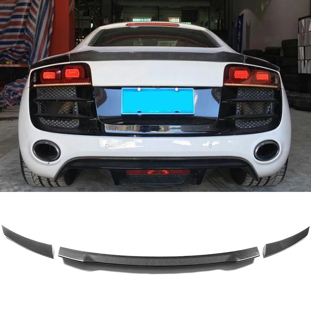 Карбоновый спойлер заднего багажника крыла для Audi R8 GT V8 V10 2008 2014 автомобиля задний