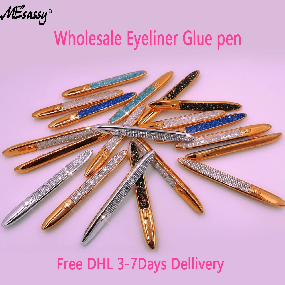 

Wholesale Magic Self Adhesive False Eyelash Liquid Eyeliner gule eyeliner eyelashes glue No Magnet Eyelash Makeup Tool