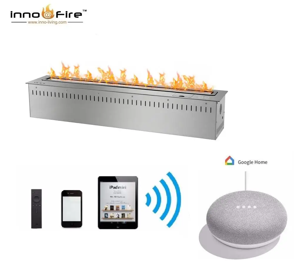 

hot sale 48 inches smart home automation fireplace remote control ethanol burner