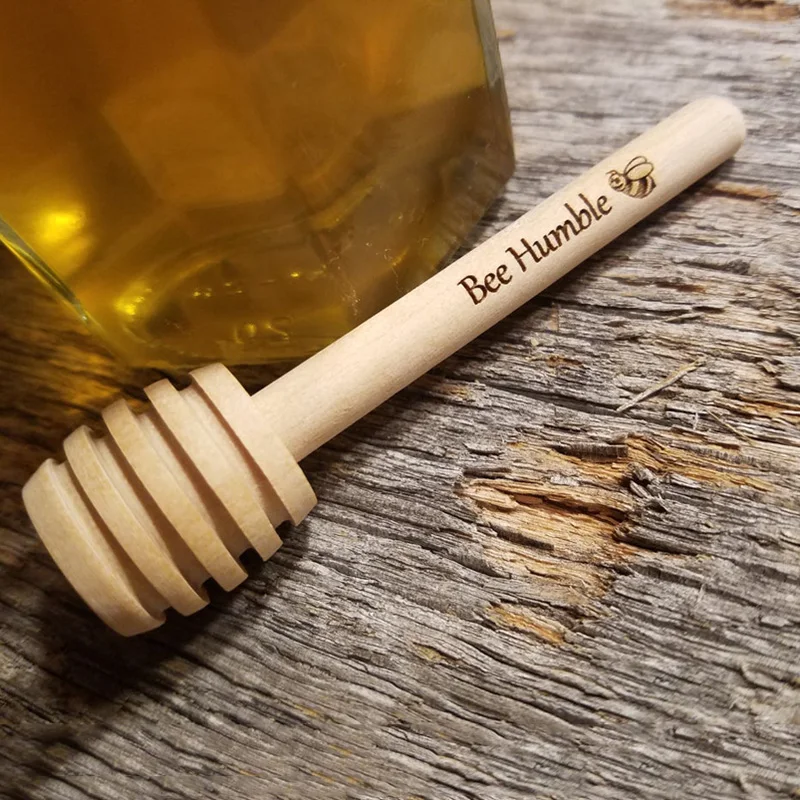 cucchiaio di miele in legno per mini barattoli di miele da matrimonio regalo da 7,9 cm 20 mini bastoncini di legno per miele 