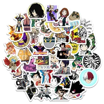 

1 Pack My Hero College Sticker Japanese Anime Cartoon Suitcase Computer Bike Scooter Graffiti Sticker Kids Toy