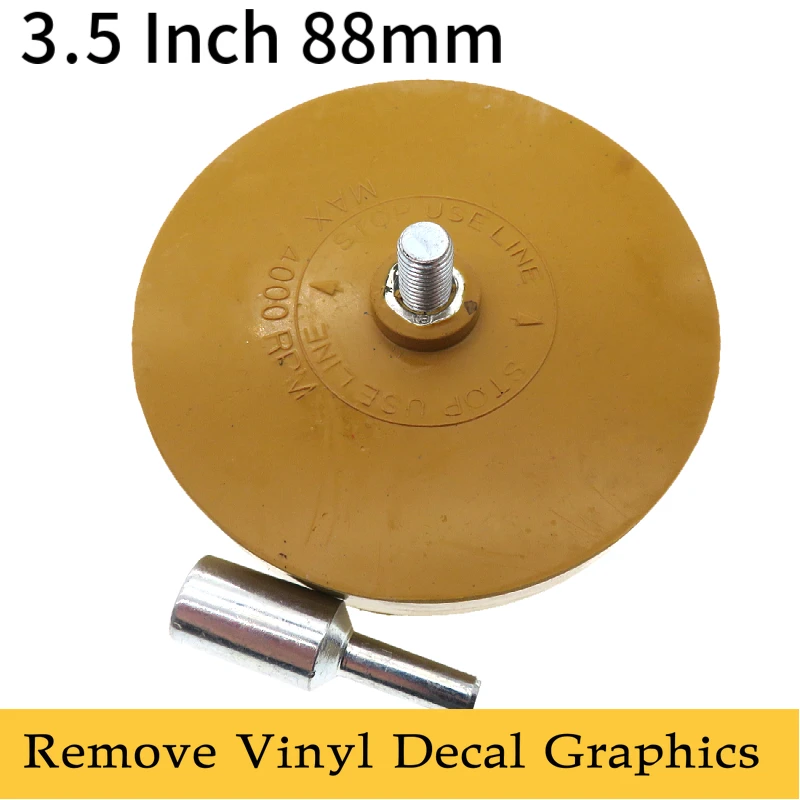 Mastercraft Rubber Adhesive Eraser Wheel 1/4in Arbor, For Metal