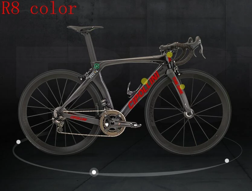 24 цвета Топ Cipollini nk1k RB1K the one T1100 3k карбоновая дорожная рама гоночный велосипед набор углеродных велосипедов может быть XDB DPD корабль - Цвет: R8 color
