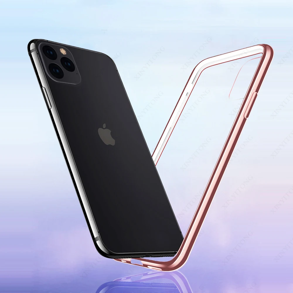 Ультратонкий Модный мягкий силиконовый прозрачный чехол для телефона iPhone 11 Pro Max 3D лазерное покрытие Роскошный чехол для iPhone 11