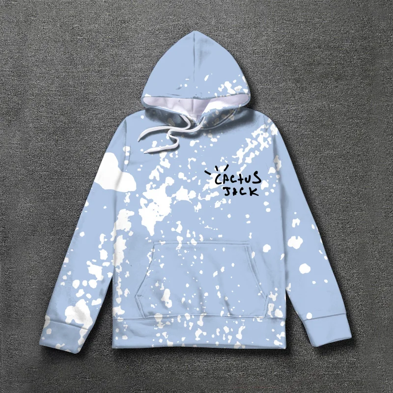 19SSCactus Трэвиса Скотта Astroworld Sicko Tee hoodie Mannen Vrouwen Hoge kwaliteit verven хип хоп толстовки