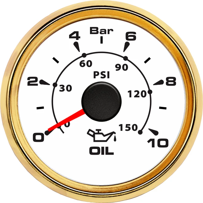 УФ-фильтр 52 мм с Водонепроницаемый масло Давление индикатор измерителя измеритель давления масла 0-10Bar метров 0-75psi ЖК-дисплей для Авто Грузовик Лодка, судно яхта на колесах