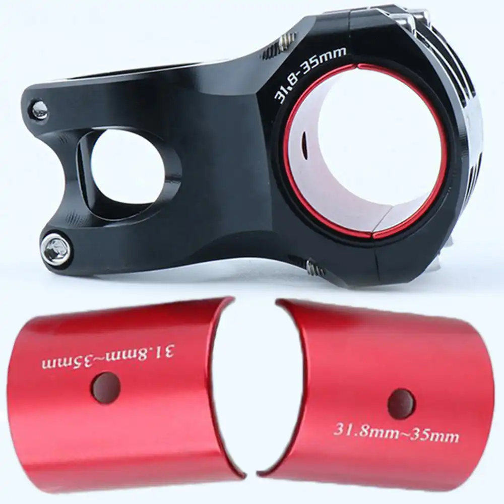 Bicycle Bike Handlebar Shim 28.6mm to 31.8mm Aluminum Alloy Road MTB Bike Handlebar Conversion Adapter