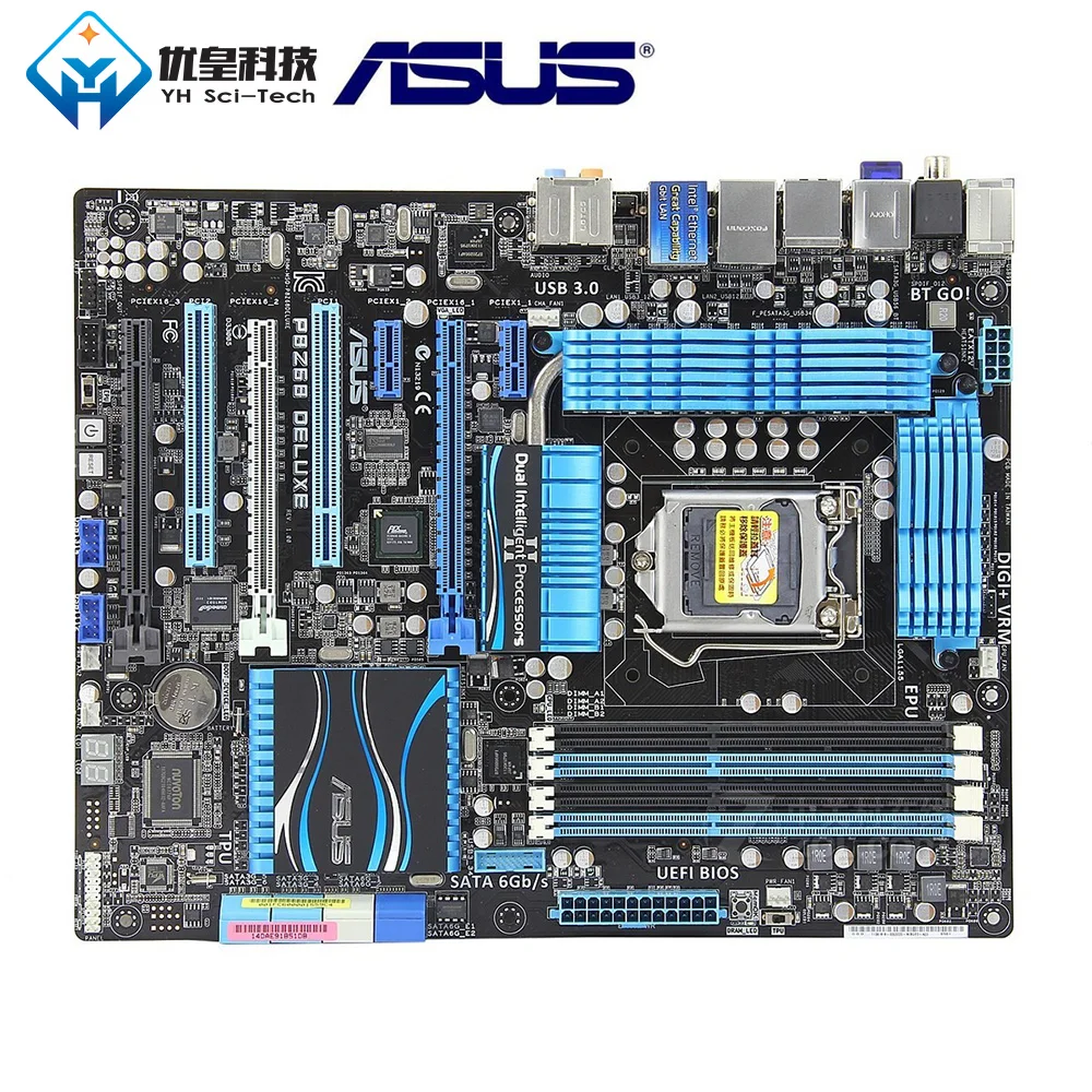 

Asus P8Z68 DELUXE Intel Z68 Original Used Desktop Motherboard Socket LGA 1155 Core i7/Core i5/Core i3 DDR3 32G ATX