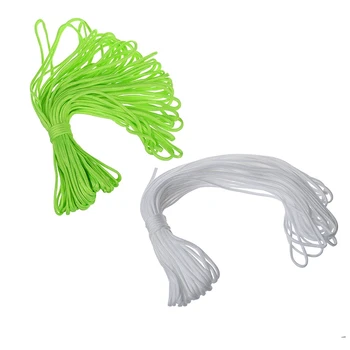 

Quality 2pcs 100 Ft 7 Strand 550 Survival Bushcraft Paracord Parachute Cord Lanyard TYPE III - Neon Green & White