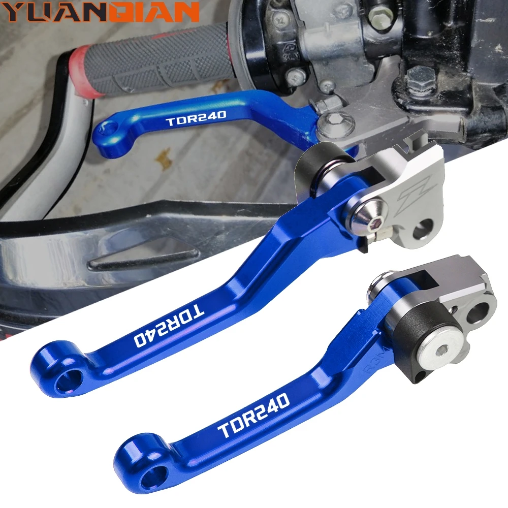 TDR240 Motorcycle Aluminum Pivot Brake Clutch Handle Levers Motocross