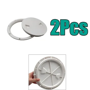 

2Pcs Boating 6" Deck Inspection Access Hatch Screw Out Marine Non Slip