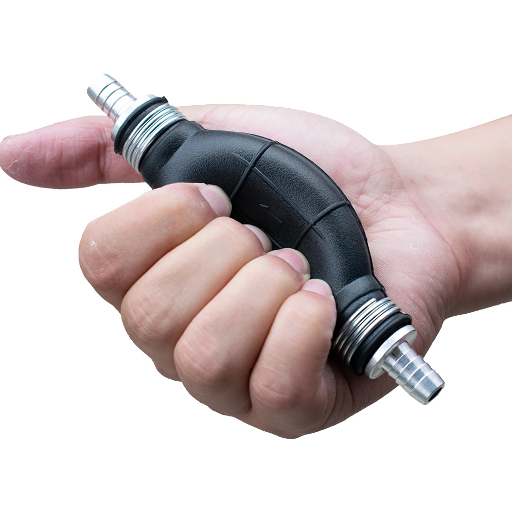 Manual Fuel Pump Line Hand Primer Bulb Petrol Diesel Liquid Oil Gas Water Tansfer Rubber Tube Aluminum For Car Boat 6/8/10/12mm