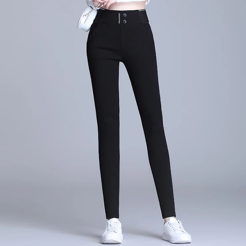 OUMENGKA Plus Size Women Black Pencil 