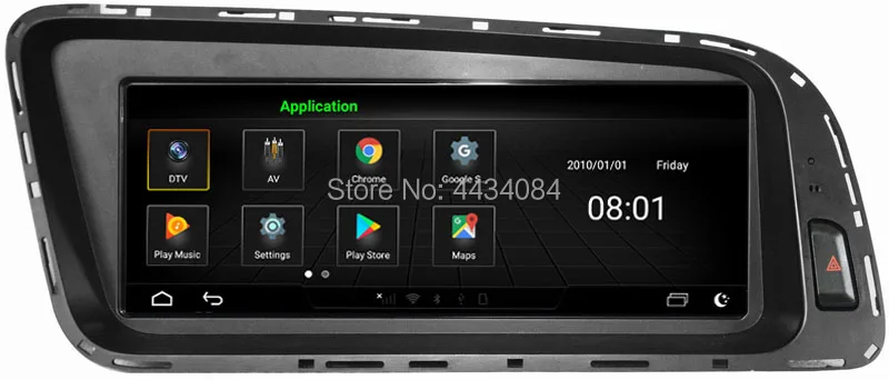 Ouchuangbo 8,8 дюймов Автомобильный Стерео gps радио головка unis для Audi Q5 SQ5 2009- Поддержка 8 ядер 4+ 64 1080P android 9,0 OS карта