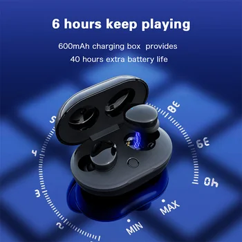 

Wireless Earbuds Bluetooth Earphones TWS IPX7 Waterproof Small Easy to Wear Noise Denoise BT 5.0 for Samsung Xiaomi IPhone