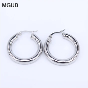 

316L stainless steel jewelry earrings Gold color female fashion Hoop earrings free shipping for Women LH143