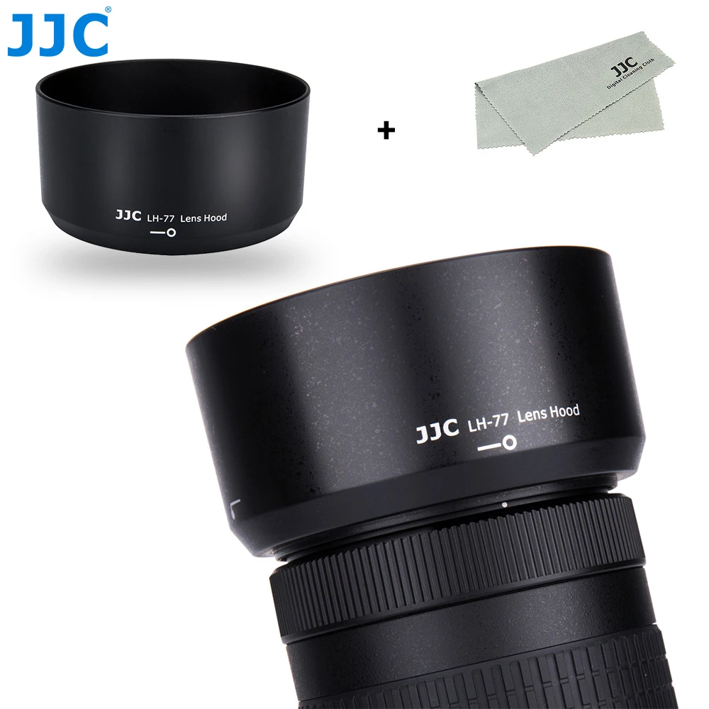 JJC Camera Lens Hood for Nikon AF P DX NIKKOR 70 300mm f/4.5 6.3G ED VR/AF  P DX NIKKOR 70 300mm f/4.5 6.3G ED replaces HB 77|lens hood|camera lens  hoodslens hood for