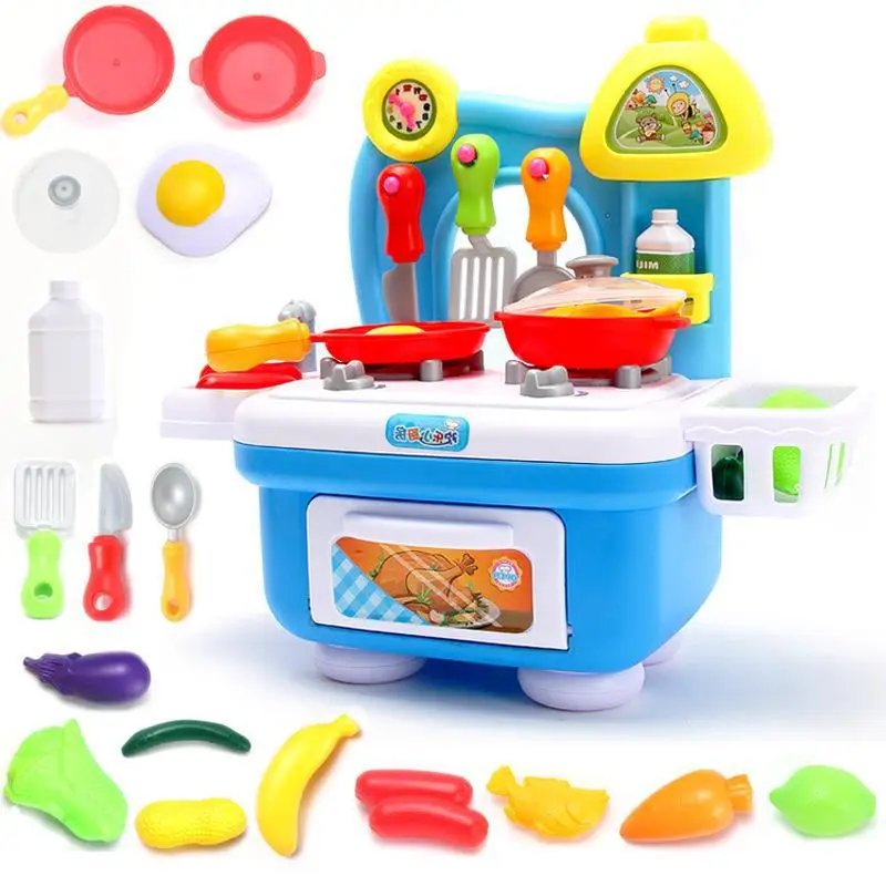 

Wan esselte Model Play House Kitchen Toy Sets Mini Tableware Baby Educational Toy