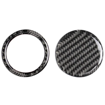 

Carbon Fiber Car Engine Start Stop Button Trim Decor Cover Sticker For Subaru BRZ Toyota 86