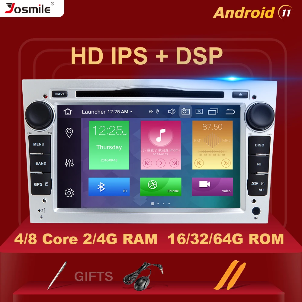 2 din Android 11 автомобильный DVD мультимедийный плеер для Opel Vectra C Zafira B Corsa D Astra H G J Meriva