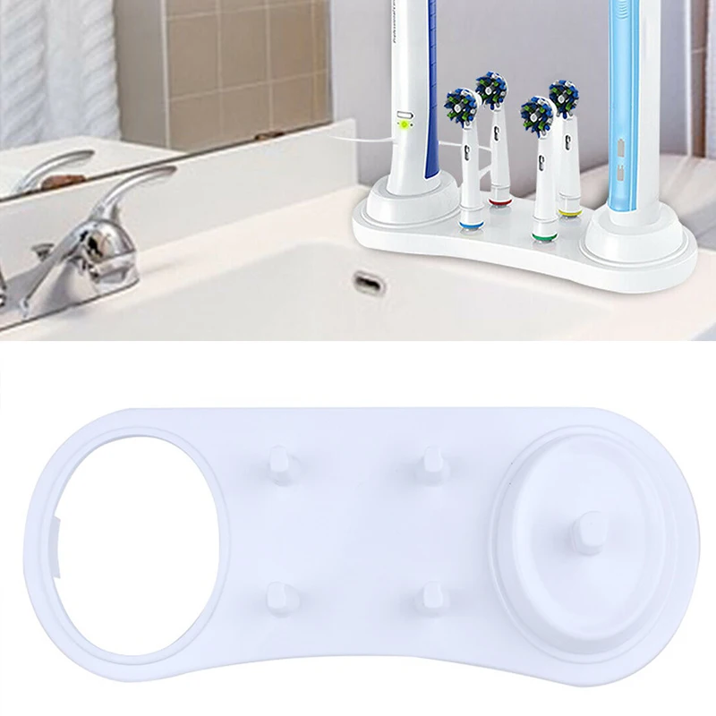 2 in 1 Bathroom Accessories Electric Toothbrush Replacement Heads Charger Holder Stand for iBrush Professional Series