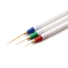 3Pcs Acrylic French Stripe Nail Art Liner Brush Set Manicure Ultra-thin Line Drawing Pen UV Gel Brushes Painting Tool Carved Pen 2